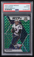 Tom Brady 2020 Panini Mosaic Green MVPs #298 (PSA 10) at PristineAuction.com