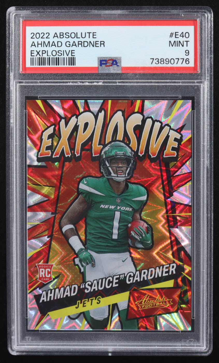 Ahmad Gardner 2022 Panini Absolute Explosive #E40 RC (PSA 9) at PristineAuction.com Ahmad Gardner 2022 Panini Absolute Explosive #E40 RC (PSA 9) at PristineAuction.com