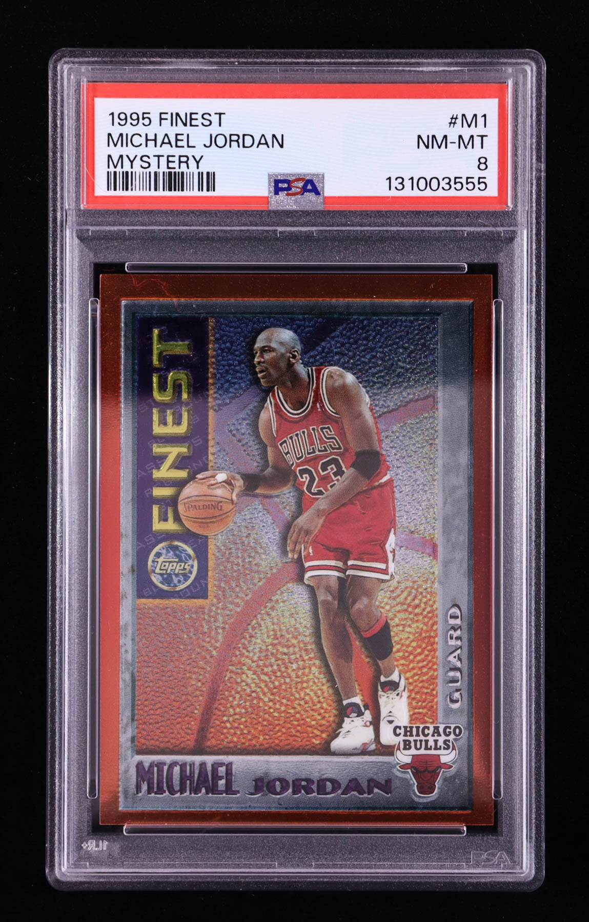 Michael Jordan 1995-96 Finest Mystery #M1 (PSA 8) at PristineAuction.com Michael Jordan 1995-96 Finest Mystery #M1 (PSA 8) at PristineAuction.com