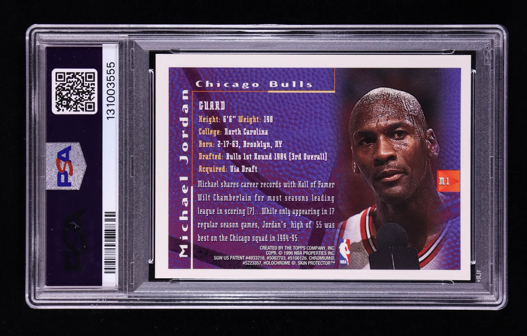 Michael Jordan 1995-96 Finest Mystery #M1 (PSA 8) at PristineAuction.com Michael Jordan 1995-96 Finest Mystery #M1 (PSA 8) at PristineAuction.com