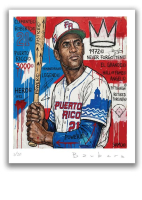 Richard Gene Barbera Signed LE "What if - "Roberto Team Puerto Rico" 2026 10x12 Original Art Print (Barbera) at PristineAuction.com