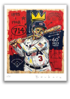 Richard Gene Barbera Signed LE "What if - "Babe Ruth Team USA" 2026 10x12 Original Art Print (Barbera) at PristineAuction.com