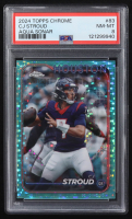 CJ Stroud 2024 Topps Chrome Aqua Sonar #83 #007/199 (PSA 8) at PristineAuction.com