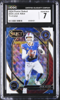 Josh Allen 2024 Select Prizm Tri Color #225 #066/149 (CGC 7) at PristineAuction.com