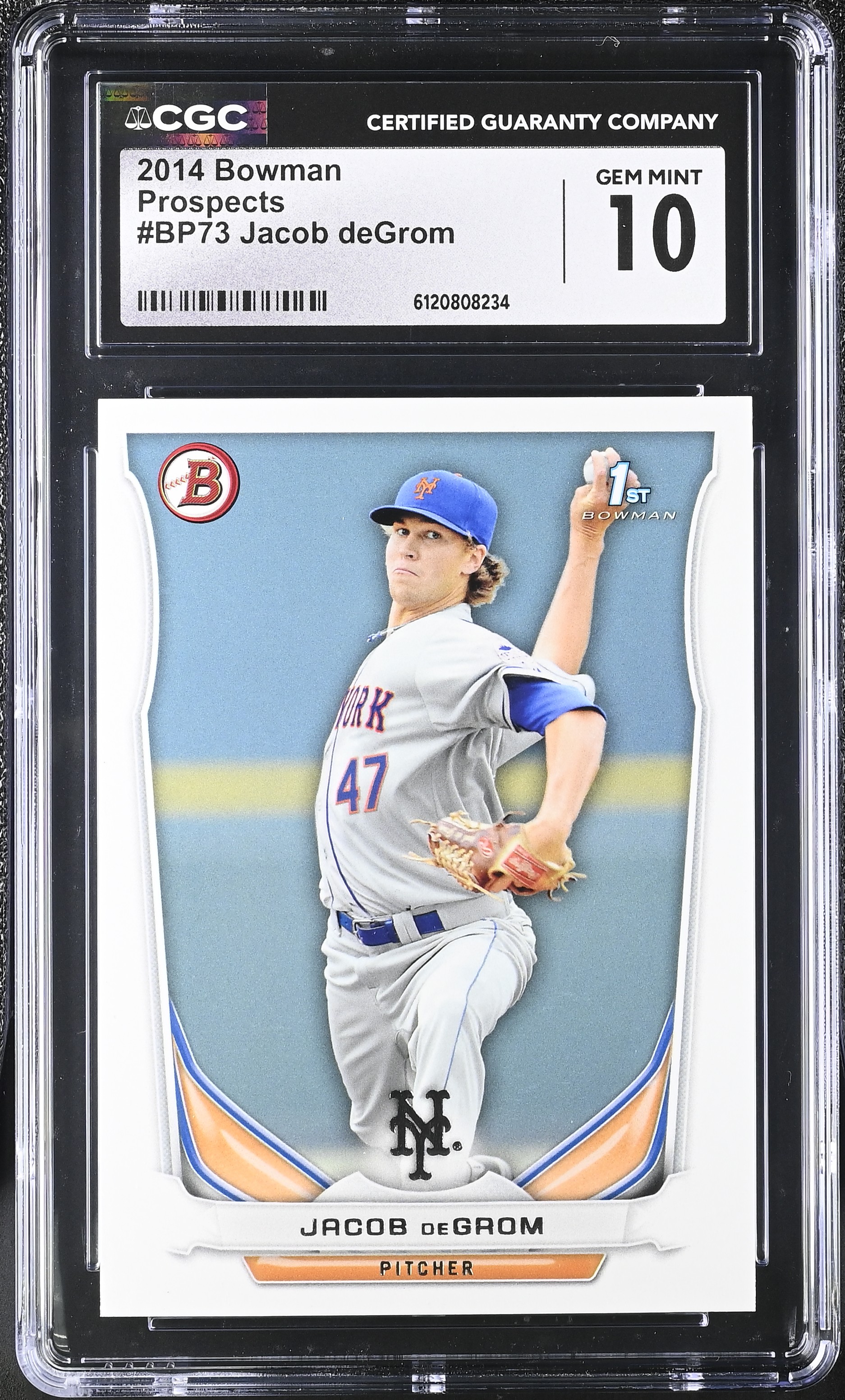 Jacob DeGrom 2014 Bowman Prospects #BP73 RC (CGC 10) at PristineAuction.com Jacob DeGrom 2014 Bowman Prospects #BP73 RC (CGC 10) at PristineAuction.com