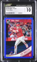 Mike Trout 2018 Donruss Holo Blue #155 (CGC 10) at PristineAuction.com