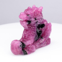 56.13 Carats Natural Ruby Carving of a Dragon at PristineAuction.com