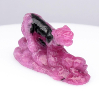 36.16 Carats Natural Ruby Carving of a Tiger at PristineAuction.com
