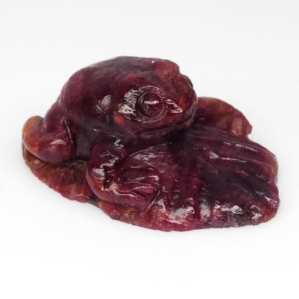 43.33 Carats Natural Ruby Carving of a Frog at PristineAuction.com 43.33 Carats Natural Ruby Carving of a Frog at PristineAuction.com