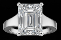 5.20 Carats Lab Grown Diamond Ring F, VS2 | $2,650 Estimated Retail Value (UGL & IGI Certs) | Emerald Cut| Brand New at PristineAuction.com