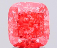 2.01 Carats Lab Grown Fancy Vivid Pink Diamond Loose VS2 | $4,000 Estimated Retail Value (UGL & IGI Certs) | Cushion Cut at PristineAuction.com