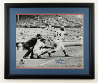 Ernie Banks Signed Cubs Custom Framed Photo Display Inscribed "Mr. Cub" (Beckett) at PristineAuction.com