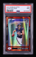 Caleb Williams 2024 Donruss Optic Red Hyper #201 RR RC (PSA 9) at PristineAuction.com