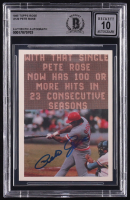Pete Rose Signed 1985 Topps Rose #120 (BGS | Auto 10) at PristineAuction.com