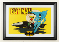 1968 "The Adventures of Batman" Custom Framed Print with Batman Patch at PristineAuction.com