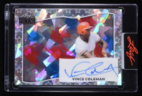 Vince Coleman 2025 Leaf Metal Independence Day Autographs Ice Cream Silver Crystal #BAVC1 #4/4 at PristineAuction.com