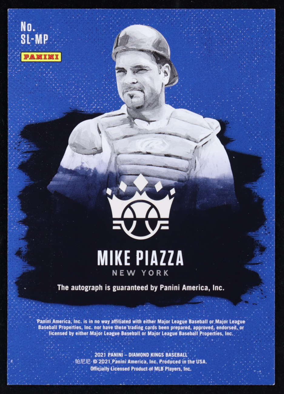Mike Piazza 2021 Diamond Kings Signed Lithographs Holo Silver #4 #08/10 at PristineAuction.com Mike Piazza 2021 Diamond Kings Signed Lithographs Holo Silver #4 #08/10 at PristineAuction.com