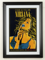 1993 "Nirvana: Come As You Are" Seattle Concert Custom Framed Poster at PristineAuction.com