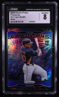Cam Smith 2025 Panini Prizm Fireworks Prizms Blue #13 #74/99 RC (CGC 8) at PristineAuction.com