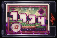Dizzy Dean 2025 Leaf Seasons In The Sun A Legendary Season Game-Used Memorabilia Pink Crystal #ALS5 #6/8 at PristineAuction.com