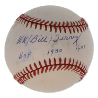 Bill Terry Signed ONL Baseball Inscribed "HOF 1930" & "401" (PSA) at PristineAuction.com
