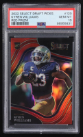 Kyren Williams 2022 Panini Select Draft Picks Red Prizm #120 RC #128/149 (PSA 10) at PristineAuction.com