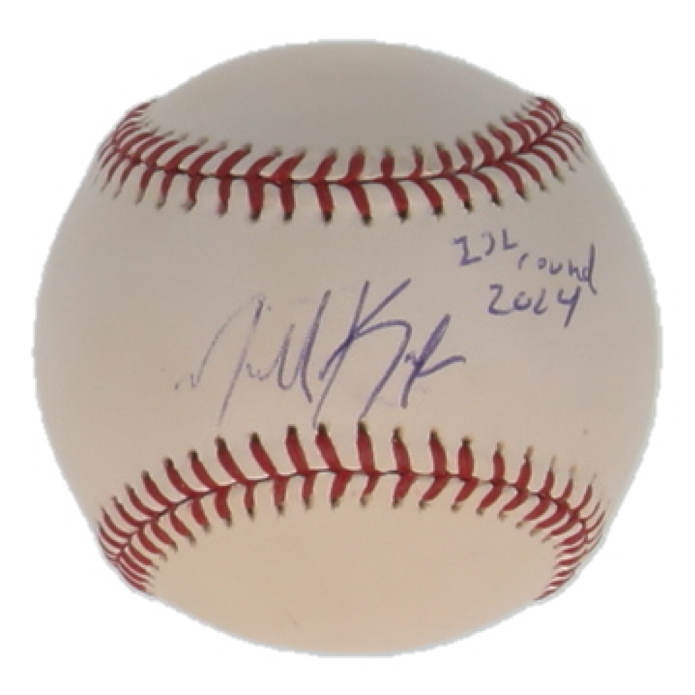 Michael Kopech Signed OML Baseball Inscribed "1st Round 2014" (Beckett) at PristineAuction.com