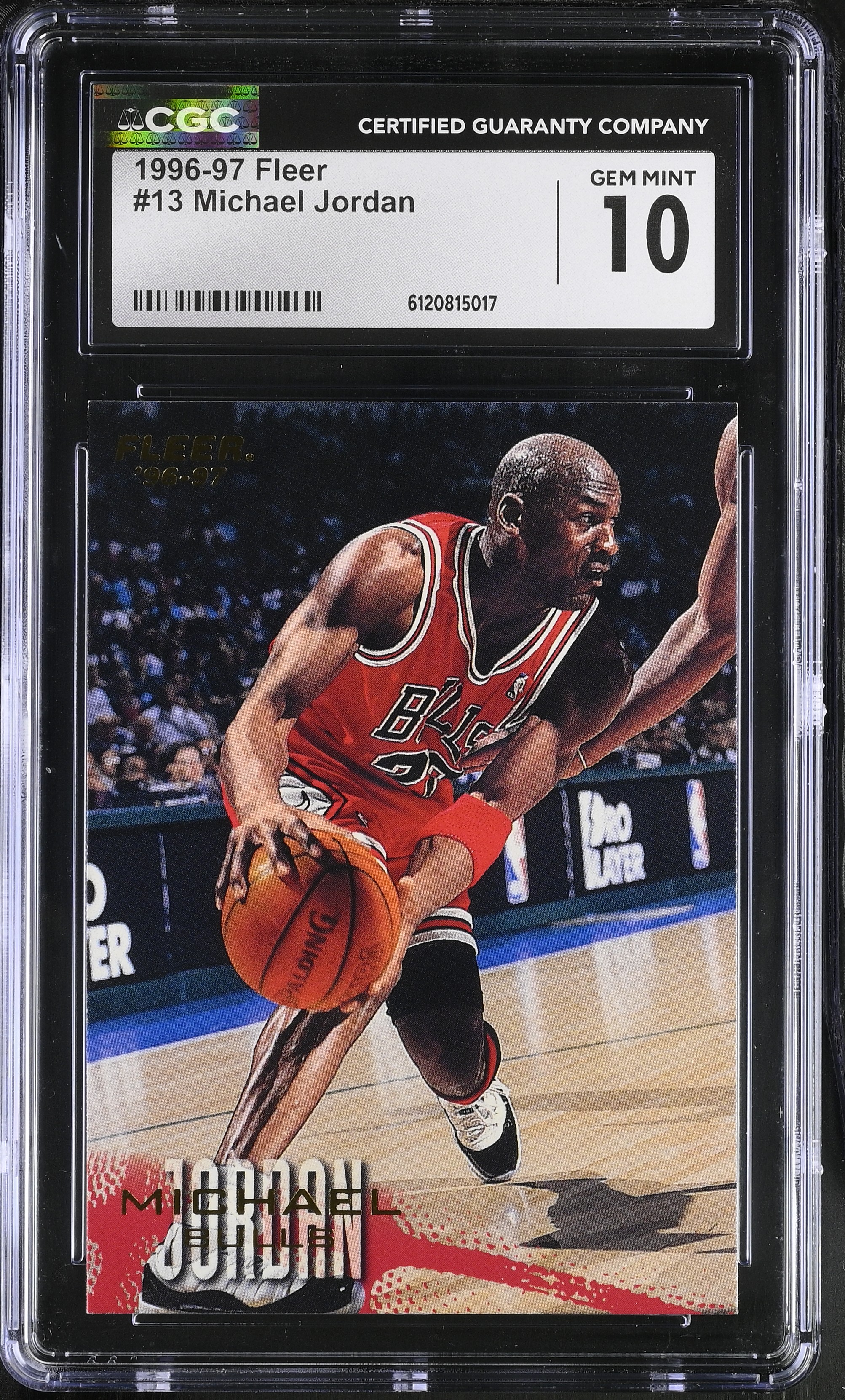 Michael Jordan 1996-97 Fleer #13 (CGC 10) at PristineAuction.com Michael Jordan 1996-97 Fleer #13 (CGC 10) at PristineAuction.com