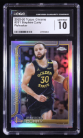Stephen Curry 2025-26 Topps Chrome Refractors #201 (CGC 10) at PristineAuction.com