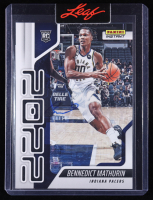 Bennedict Mathurin Signed Sticker On 2022-23 Panini Instant #6 RC (Leaf) at PristineAuction.com