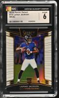 Lamar Jackson 2018 Panini Select White #70 RC (CGC 6) at PristineAuction.com