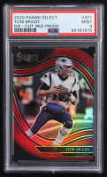 Tom Brady 2020 Panini Select Die-Cut Red Prizm #301 (PSA 9) at PristineAuction.com
