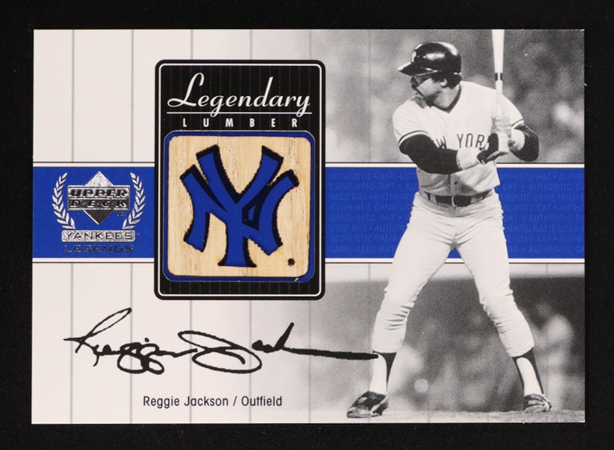 Reggie Jackson 2000 Upper Deck Yankees Legends Legendary Lumber #RJLL at PristineAuction.com Reggie Jackson 2000 Upper Deck Yankees Legends Legendary Lumber #RJLL at PristineAuction.com