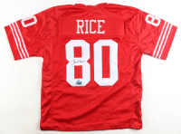 Jerry Rice Signed Jersey Inscribed (Stacks of Plaques) at PristineAuction.com