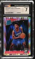 Shai Gilgeous-Alexander 2018-19 Donruss Optic Shock #162 RR RC (CGC 7) at PristineAuction.com