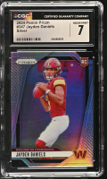 Jayden Daniels 2024 Panini Prizm Silver #347 RC (CGC 7) at PristineAuction.com
