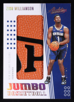 Zion Williamson 2019-20 Absolute Memorabilia Jumbo Basketball Spalding Name #13 #13/24 RC at PristineAuction.com