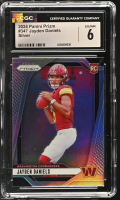Jayden Daniels 2024 Panini Prizm Silver #347 RC (CGC 6) at PristineAuction.com