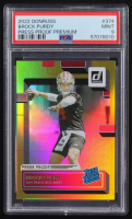 Brock Purdy 2022 Panini Donruss Press Proof Premium RR #374 (PSA 9) at PristineAuction.com