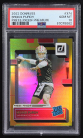 Brock Purdy 2022 Panini Donruss Press Proof Premium RR #374 (PSA 10) at PristineAuction.com