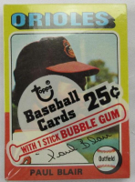 1975 Topps Sealed Mini Cello Baseball Card Pack at PristineAuction.com