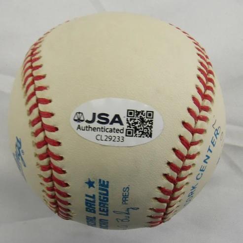 Jim "Catfish" Hunter Signed OAL Baseball Inscribed "HOF 1987" (JSA) at PristineAuction.com Jim "Catfish" Hunter Signed OAL Baseball Inscribed "HOF 1987" (JSA) at PristineAuction.com