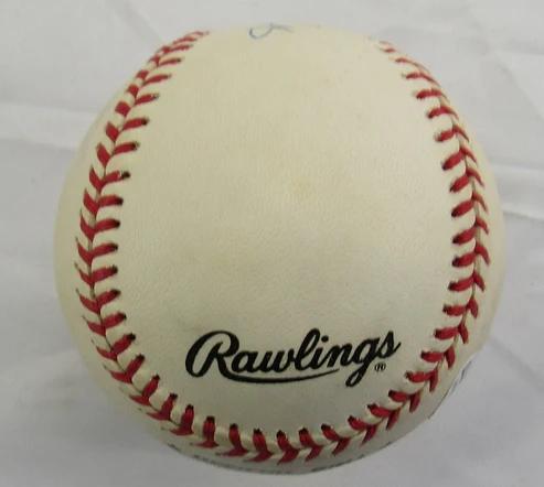 Ernie Banks Signed ONL Baseball Inscribed "HOF 77" (JSA) at PristineAuction.com Ernie Banks Signed ONL Baseball Inscribed "HOF 77" (JSA) at PristineAuction.com