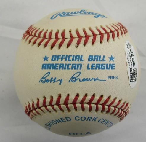 Don Larsen Signed OAL Baseball Inscribed "10-8-56" (JSA) at PristineAuction.com Don Larsen Signed OAL Baseball Inscribed "10-8-56" (JSA) at PristineAuction.com