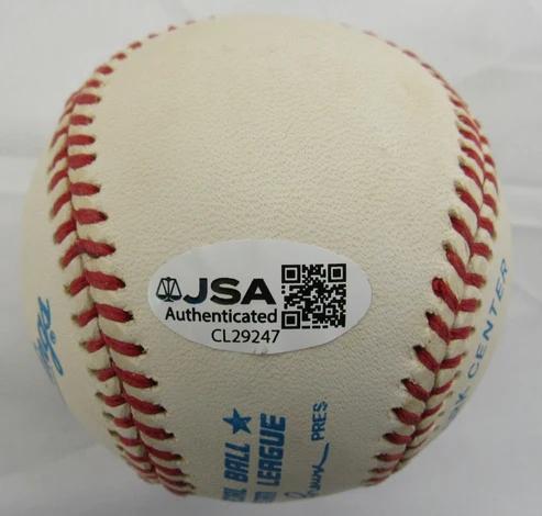 Don Larsen Signed OAL Baseball Inscribed "10-8-56" (JSA) at PristineAuction.com Don Larsen Signed OAL Baseball Inscribed "10-8-56" (JSA) at PristineAuction.com