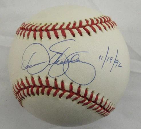 Dennis Eckersley Signed OAL Baseball Inscribed "11/19/92" (JSA) at PristineAuction.com Dennis Eckersley Signed OAL Baseball Inscribed "11/19/92" (JSA) at PristineAuction.com