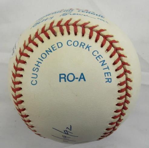 Dennis Eckersley Signed OAL Baseball Inscribed "11/19/92" (JSA) at PristineAuction.com Dennis Eckersley Signed OAL Baseball Inscribed "11/19/92" (JSA) at PristineAuction.com