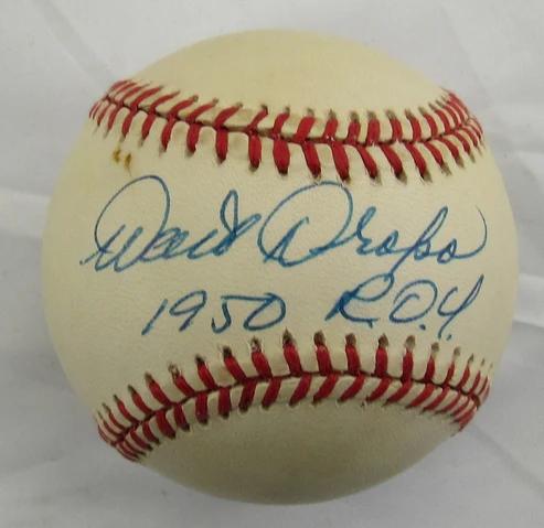 Walt Dropo Signed OAL Baseball Inscribed "1950 ROY" (JSA) at PristineAuction.com Walt Dropo Signed OAL Baseball Inscribed "1950 ROY" (JSA) at PristineAuction.com