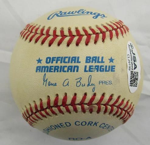 Walt Dropo Signed OAL Baseball Inscribed "1950 ROY" (JSA) at PristineAuction.com Walt Dropo Signed OAL Baseball Inscribed "1950 ROY" (JSA) at PristineAuction.com