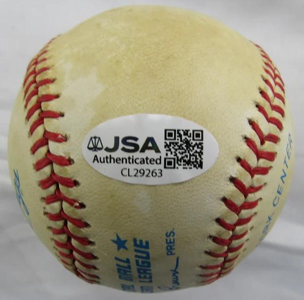 Jim "Catfish" Hunter Signed OAL Baseball (JSA) at PristineAuction.com Jim "Catfish" Hunter Signed OAL Baseball (JSA) at PristineAuction.com